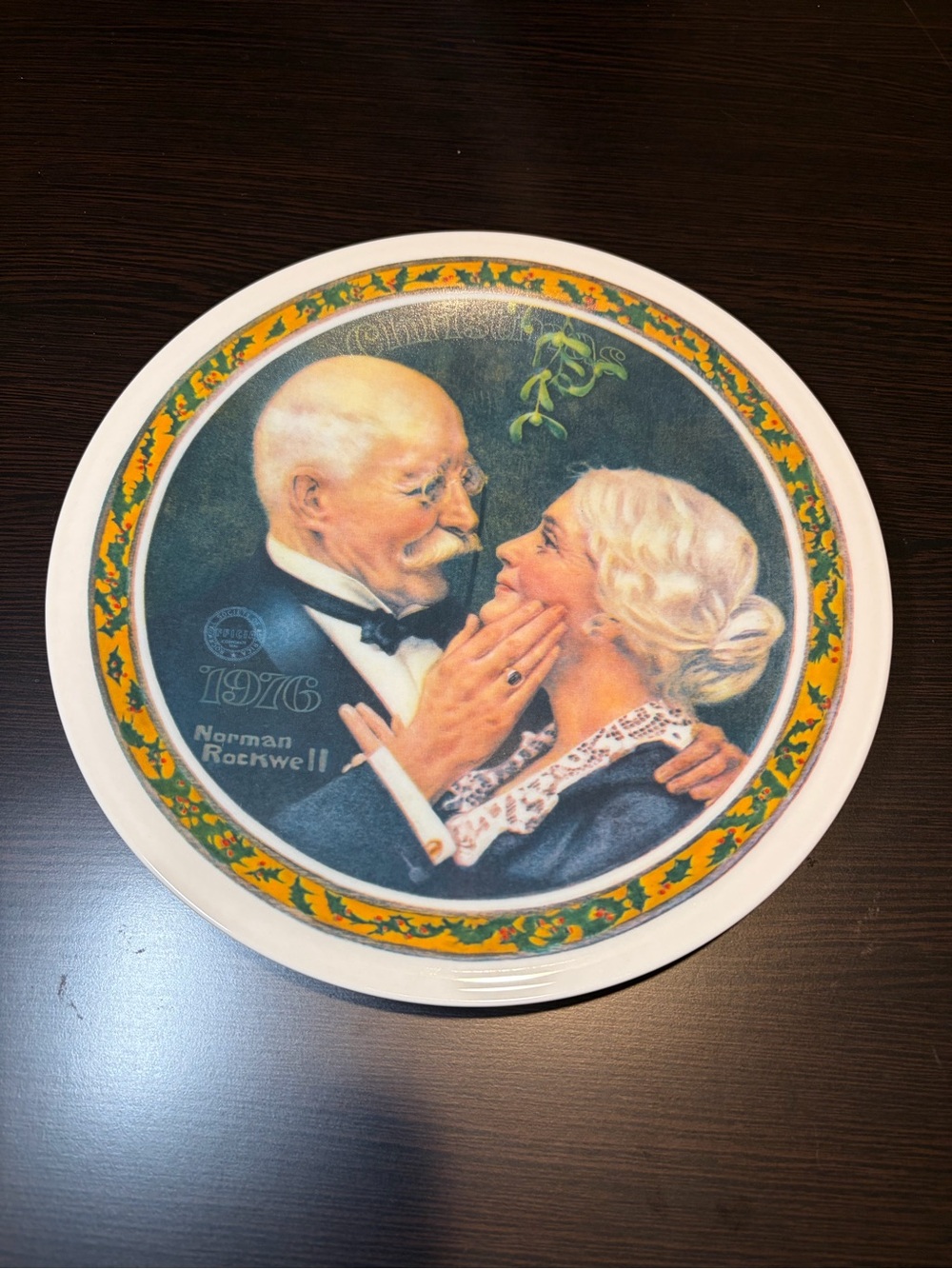 Normal Rockwell Limited Edition Christmas Collectible Plate 1976